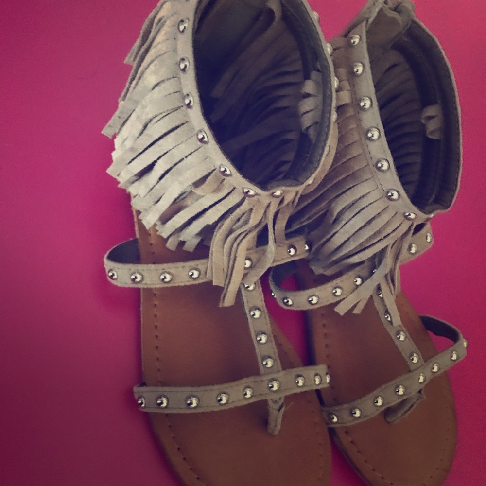Not Rated Fringe Sandals